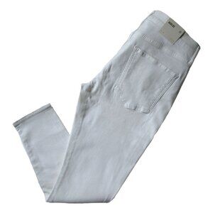 NWT AGOLDE Sophie in Phantom White Mid Rise Ankle Skinny Stretch Jeans 32